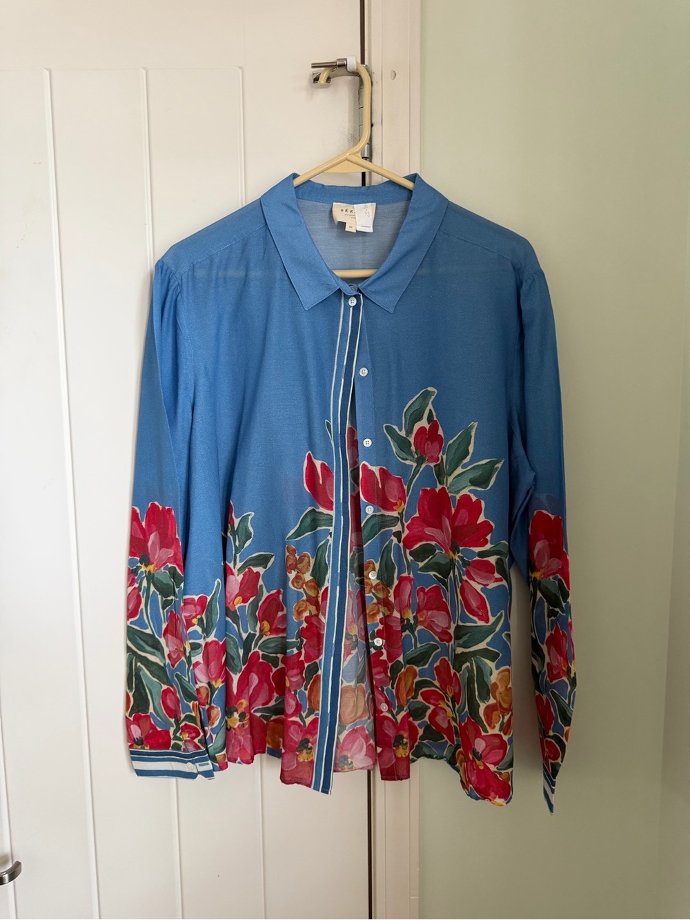 Sézane Pierre Floral Button-Up Jacket - Women Size L